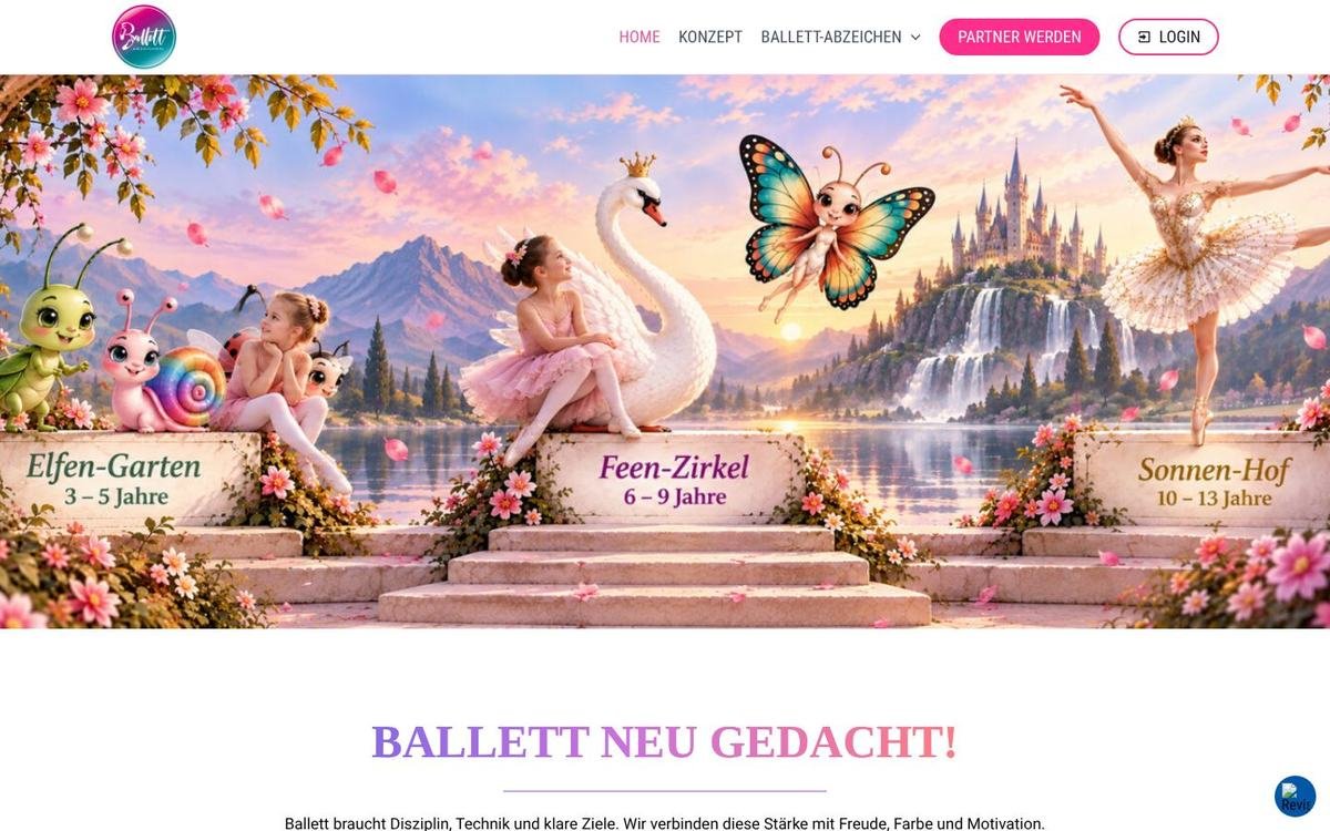 Ballett-Abzeichen, spletna stran