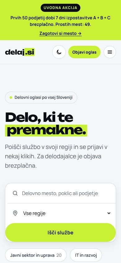 delaj.si na telefonu