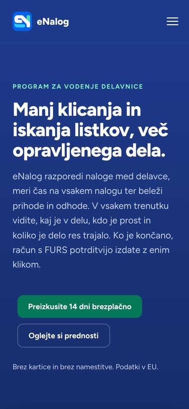 enalog.si na telefonu