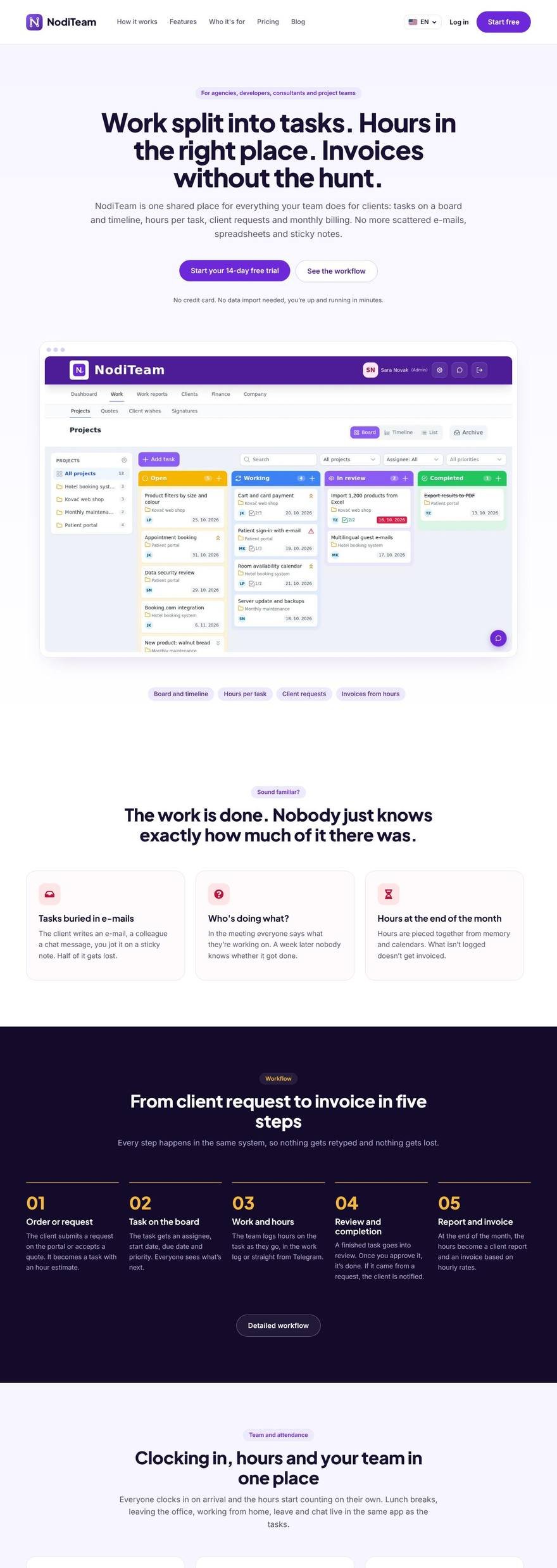 Screenshot of noditeam.com