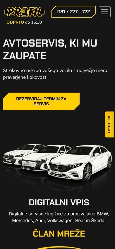 avtoservis-profil.com na telefonu